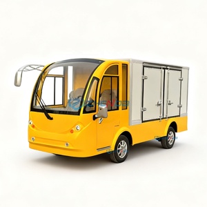 Zhenda Nouvelle Voiture Électrique Jaune à Quatre Roues avec Caisse de Transport pour Visites Touristiques, Bus de Tourisme pour Zones Scéniques, Transport Spécialisé - Product Image 1