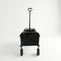 Chariot de transport pliable robuste et réglable pour camping, plage et pique-nique en extérieur