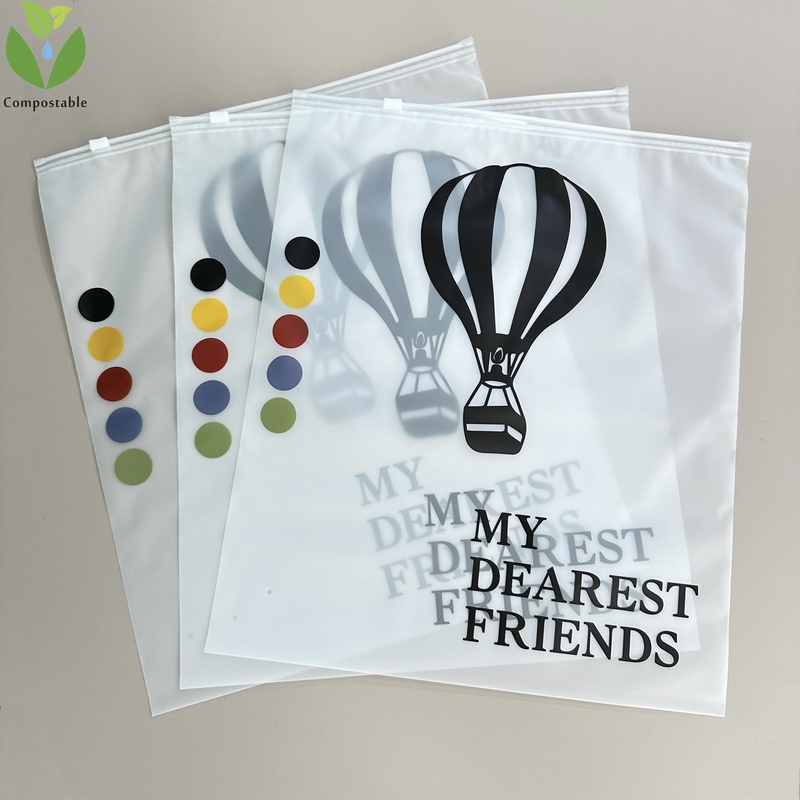 Custom Resealable Biodegradable Frosted Plastic Ziplock