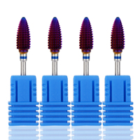 Brocas de carburo de tungsteno para uñas, brocas de carburo para cutículas, brocas de carburo para uñas xxc