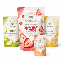 Op maat gemaakte Raspberry Candy zak met platte bodem, matte afwerking, hersluitbare ritssluiting, food grade, voor snoepverpakkingen, staande pouch