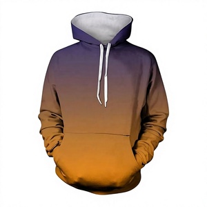 Sweat à capuche en polaire sur mesure de haute qualité pour hommes, avec logo par sublimation, col à capuche, teinture unie avec technique de lavage pour l'hiver - Product Image 3