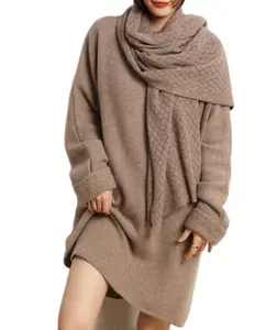 Maglione in cashmere da donna con motivo a maglia super morbido di qualità fantasia