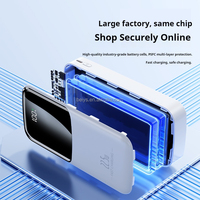 Banque d'alimentation de grande capacité 20000mAh avec affichage LED intégré 4 câbles PD chargeur portable à charge rapide USB-C