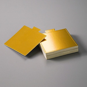 High Quality Mini French Dessert Board Customize Size Gold Cake Drum - Product Image 1