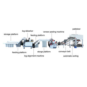 Machine d'épluchage de placage sans broche de 8 pieds avec tondeuse pour la fabrication de contreplaqué en vente - Product Image 1