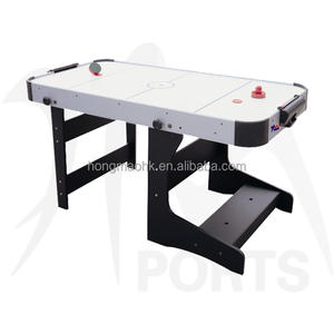 HONGMAO HM-H60-301 Table de hockey aérien électronique pliable en bois de 5 pieds, portable, gain de place, divertissement pour la salle de jeux à domicile - Product Image 1