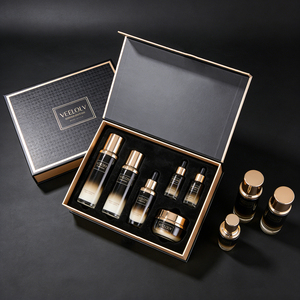 Caja de Papel Kraft con Cajón, Caja de Regalo Magnética, Cajas de <span class=keywords><strong>Embalaje</strong></span> para Set de Cuidado de la Piel y Colección de Cosméticos - Product Image 2