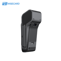 Terminal de point de vente mobile Linux Wisecard T50 avec lecteur NFC, scanner de codes-barres, écran LCD TFT 2,4'', connectivité USB/WiFi, imprimante de reçus portable