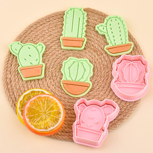 <span class=keywords><strong>Emporte</strong></span>-pièces 3D en plastique série <span class=keywords><strong>Cactus</strong></span>, écologiques, pour pâte à modeler DIY, moule à biscuits imprimé - Product Image 5