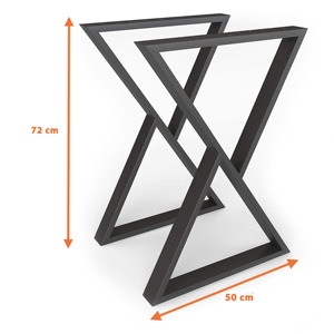 Bàn Khung Công Nghiệp Nhà Hàng Bàn Văn Phòng Đúc Sắt Thép Băng Ghế Dự Bị Ăn Cà Phê Ăn Uống Đồ Nội Thất Kim Loại Bàn Chân Cho Bảng - Product Image 2