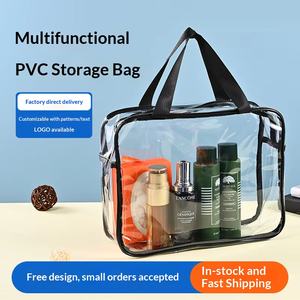 Bolsa de PVC para Cosméticos YUEHE Premium, Diseño <span class=keywords><strong>Transparente</strong></span> con Cierre de Cremallera, Material Duradero, Logotipo Personalizado, Gran Capacidad - Product Image 4