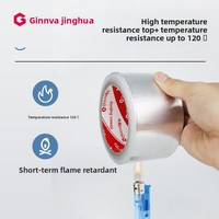 Ruban adhésif simple face en aluminium Jinghua pour l'étanchéité des conduites de hotte, réparation des fuites, isolation thermique, résistance à la température