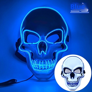 <span class=keywords><strong>Maschera</strong></span> <span class=keywords><strong>LED</strong></span> <span class=keywords><strong>Teschio</strong></span> Virale Halloween 2026, <span class=keywords><strong>Maschera</strong></span> Horror Luminosa al Neon per Feste ed Eventi - Product Image 4