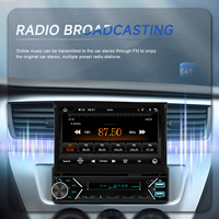 Podofo 1 Din Autoradio Autoradio 7 "Écran rétractable automatique Lecteur MP5 de voiture avec Carplay sans fil et Android Auto BT/FM