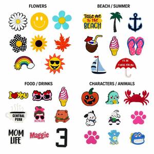 Abalorios personalizados de EVA para bolsos, decoraciones coloridas de dibujos animados para accesorios de bolsos tote, colgantes DIY para bolsos de playa, regalo de verano al por mayor - Product Image 4