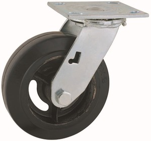 44 séries rodoviária da série 4x2, 5x2, <span class=keywords><strong>6x2</strong></span>, 8x2 da roda giratória rígida com o freio industrial preto do moldão da roda do borracha - Product Image 3