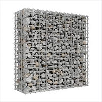 Boîte en treillis soudé galvanisé, panier en gabion, mur de soutènement en gabion pour l'aménagement paysager et la décoration de jardin
