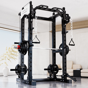Macchina Smith di grado professionale, con Squat Rack e panca stazione di stampa per Home <span class=keywords><strong>Gym</strong></span> Studio e centro Fitness commerciale - Product Image 1