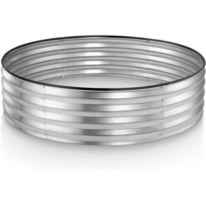 เตียงยกสูงทำจากเหล็กชุบสังกะสีทรงกลมกล่องปลูกต้นไม้กลางแจ้งสำหรับปลูกผักทำสวน - Product Image 2