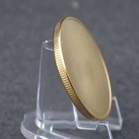 Pièces de défi vierges personnalisées de 40 mm en acier inoxydable, laiton mat et cuivre, pour gravure laser