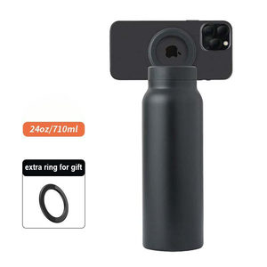 Thấp moq tập thể dục 24oz MagSafe cao cấp thép không gỉ Tumbler với điện thoại giữ nam châm Vòng xử lý chân không chai nước - Product Image 5