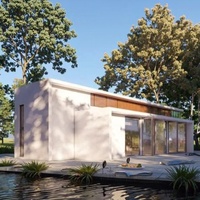 Maison préfabriquée personnalisée haut de gamme combinée de luxe-équipée d'une véranda pour la lumière naturelle