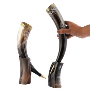 Corne à boire traditionnelle viking nordique, tasse à boire viking faite à la main, inspirée de l'histoire scandinave, à prix avantageux - Product Image 6