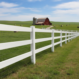 Valla de PVC Resistente y Antiarañazos para Caballos, Ideal para Establos <span class=keywords><strong>Rurales</strong></span> y Cercas de Pastoreo - Product Image 1