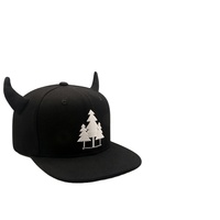 Gorra Snapback personalizada de alta calidad con diseño de goras de cuerno, patrón de bordado personalizado al por mayor