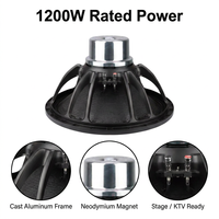 Subwoofer de Neodimio de 18 Pulgadas, 1200W RMS, Altavoz de Audio Profesional, Bobina de Voz de 100mm para Sistema de Line Array de Escenario