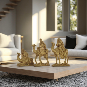 Fait à la main 3D Intérieur Maison Décor De Noël Nativité Trois Rois Catholique Figurines Religieuses Art Cadeau Article Peinture Résine Artisanat - Product Image 3