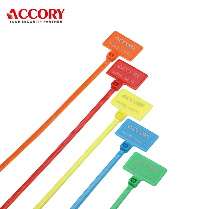 Colored cable ties 150/200mm self-locking marker plastic cable tag zip ties nylon marker cable tag tie