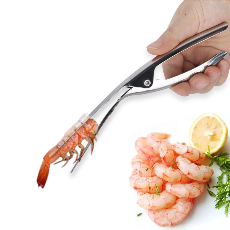 Кухонный гаджет, пилинг креветок, удобный быстросъемный нож для удаления креветок, лущильная сталь