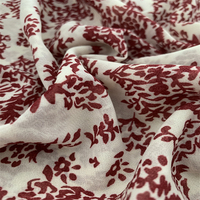 Tissu en polyester 75D imprimé en mousseline de soie, finition douce et chute élégante, vente en gros de matériaux métalliques