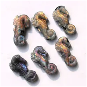 <span class=keywords><strong>Prix</strong></span> usine 4.5cm naturel Labradorite cristal Quartz sculpture cheval de mer Figurines d'animaux artisanat mignon <span class=keywords><strong>hippocampe</strong></span> ornement pierre - Product Image 5