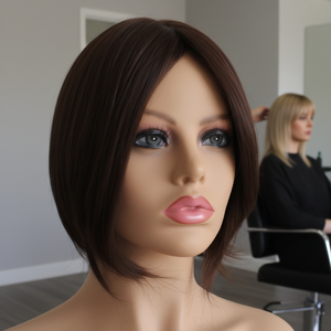 Chapeau en <span class=keywords><strong>cheveux</strong></span> humains européens de qualité supérieure avec certification casher, noir naturel, pour femmes juives - Product Image 1