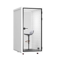 Cabina Insonorizada Desmontable para Varias Personas, con Reducción de Ruido, para Oficina, Reuniones, Biblioteca, Aislamiento Acústico