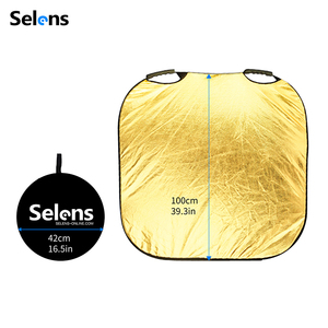 Selens SLR4-5in1H_100 * 100CM Or Argent Blanc Noir Carré Réflecteur avec Poignée pour Photographie <span class=keywords><strong>Photo</strong></span> Studio <span class=keywords><strong>Portrait</strong></span> Lumière - Product Image 2