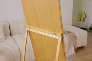 Meilleures ventes de meubles de luxe de style moderne Miroirs de sol Panneau de particules de grande taille sur toute la longueur Fabriqué à Taiwan Chine - Product Image 2