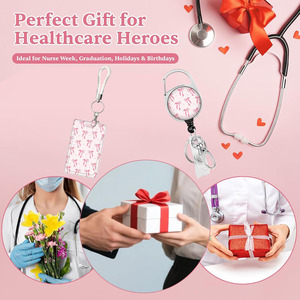 Factory wholesale <b>bow</b>-shaped women's card <b>holders</b>, campus meal cards, factory worker badges, work ID cards, and ID clips. - Product Image 3