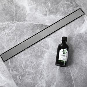 304 <span class=keywords><strong>scarico</strong></span> a pavimento a canale rettangolare Anti-zoccolo lineare lungo in acciaio inossidabile per uso commerciale - Product Image 3