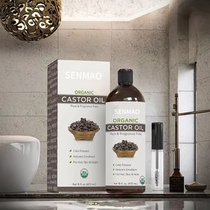 Aceite de Ricino 100% Puro y Natural, Prensado en Frío, Orgánico, Fortalece el Crecimiento y Repara el Cabello, Aceite de Ricino Negro, Venta al Por Mayor - Product Image 3