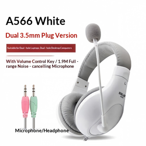 Auriculares con Cable Shenglai A566, Micrófono, Interfaz <span class=keywords><strong>de</strong></span> 3.5mm, para Exámenes <span class=keywords><strong>de</strong></span> Inglés, <span class=keywords><strong>Cursos</strong></span> <span class=keywords><strong>en</strong></span> Línea, Interacción Humano-Computadora - Product Image 4