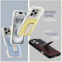 Étui de téléphone portable multicolore personnalisé en TPU+PC avec porte-cartes pour 16 Pro Max