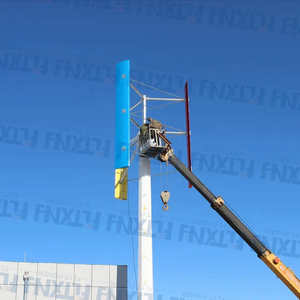 Éolienne verticale VAWT de 1 kW, 3 kW, 5 kW, 10 kW, 20 kW à haut rendement et design attrayant, à faible bruit de fonctionnement - Product Image 1