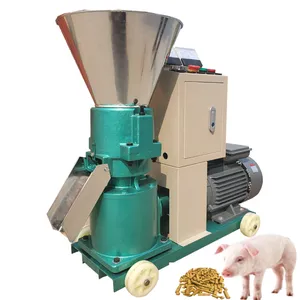 NEW ORIGINAL 200 KG/H flat die feed processing machines for processing many kinds of raw materials into feed pellets