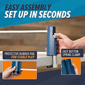 Ensemble <span class=keywords><strong>de</strong></span> <span class=keywords><strong>filet</strong></span> <span class=keywords><strong>de</strong></span> tennis <span class=keywords><strong>de</strong></span> <span class=keywords><strong>table</strong></span> portable extensible JH, nouveau style, <span class=keywords><strong>filet</strong></span> <span class=keywords><strong>de</strong></span> <span class=keywords><strong>ping</strong></span>-<span class=keywords><strong>pong</strong></span> réglable <span class=keywords><strong>de</strong></span> remplacement, fabriqué en plastique durable - Product Image 3