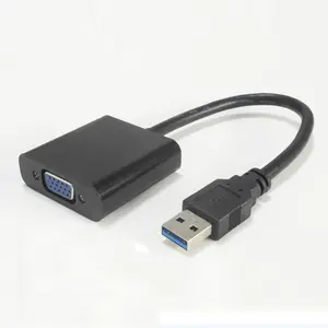 USB 3.0 2.0 vga 어댑터 멀티 디스플레이 외부 비디오 그래픽 케이블