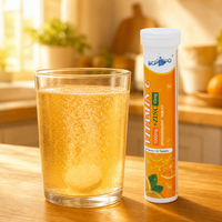 Comprimés effervescents de vitamine C 1000 mg avec zinc, formule personnalisée, marque privée OEM ODM